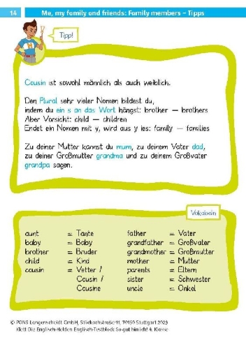 Buchcover und Innenansicht für das Buch: Die Englisch-Helden Englisch-Testblock So gut bin ich! 4. Klasse