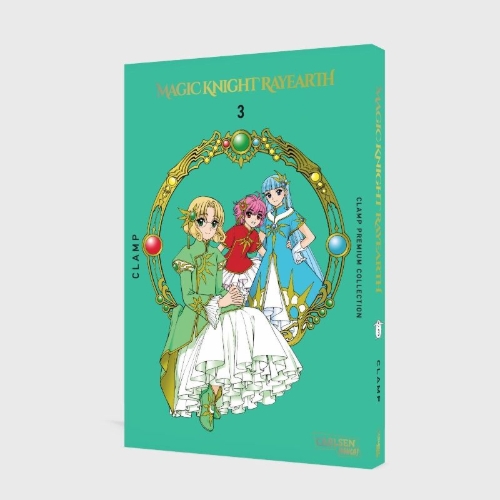 Buchcover und Innenansicht für das Buch: Mahou Kishi Rayearth
