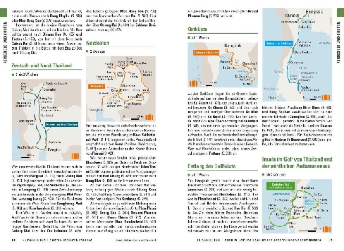 Buchcover und Innenansicht für das Buch: Stefan Loose Reiseführer Thailand