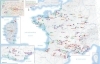 Buchcover und Innenansicht für das Buch: In 225 Reisen durch Frankreich