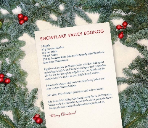Buchcover und Innenansicht für das Buch: Weihnachtsküsse in Snowflake Valley