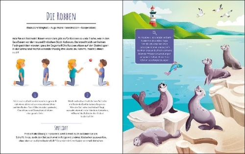 Buchcover und Innenansicht für das Buch: Tanz wie ein Pinguin!