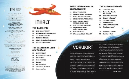 Buchcover und Innenansicht für das Buch: Komm mit in die Zukunft