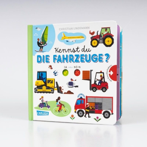 Buchcover und Innenansicht für das Buch: Kennst du die Fahrzeuge?