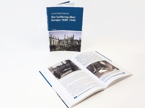 Buchcover und Innenansicht für das Buch: Der Luftkrieg über Europa 1939-1945