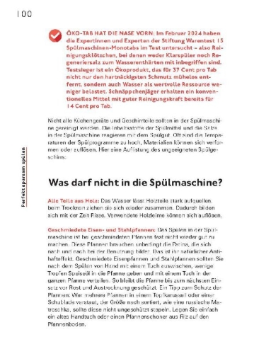 Buchcover und Innenansicht für das Buch: Der Stiftung Warentest Haushalts-Check