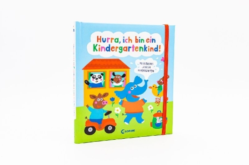 Buchcover und Innenansicht für das Buch: Hurra, ich bin ein Kindergartenkind!