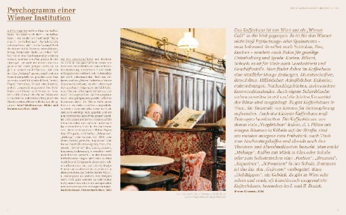 Buchcover und Innenansicht für das Buch: Das Wiener Kaffeehaus