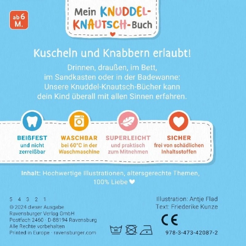 Buchcover und Innenansicht für das Buch: Mein Knuddel-Knautsch-Buch - Besuch im Zoo