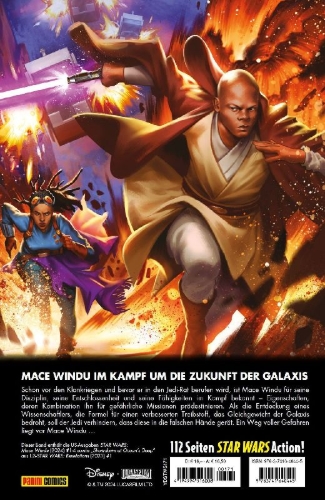 Buchcover und Innenansicht für das Buch: Star Wars : Mace Windu (2024) #1-#4; "Showdown at Ocean's Deep" aus Star Wars: Revelations (2023) #1