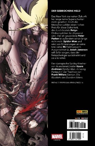 Buchcover und Innenansicht für das Buch: Spider-Man: Reign (2007) 1-4