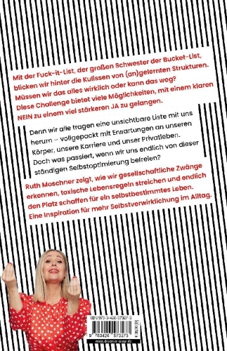 Buchcover und Innenansicht für das Buch: Die Fuck-it-List-Challenge