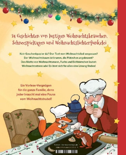 Buchcover und Innenansicht für das Buch: Drei Freunde warten auf Weihnachten