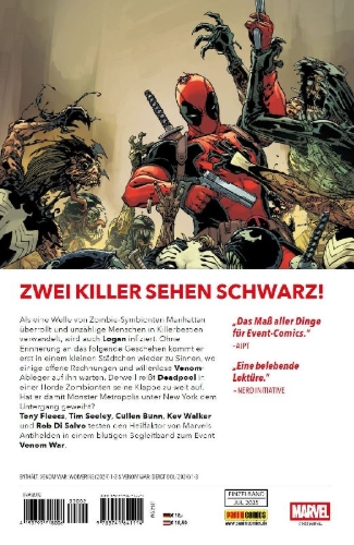 Buchcover und Innenansicht für das Buch: Venom War: Wolverine (2024) #1-#3; Venom War: Deadpool (2024) #1-#3