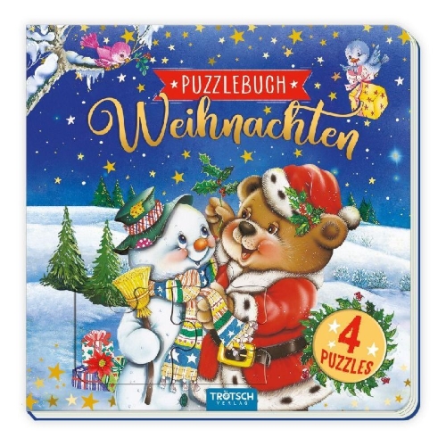 Buchcover und Innenansicht für das Buch: Trötsch Pappenbuch Puzzlebuch Weihnachten