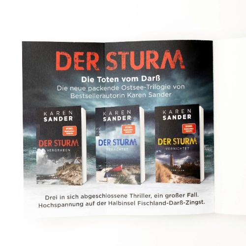 Buchcover und Innenansicht für das Buch: Der Sturm: Vergraben