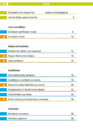 Buchcover und Innenansicht für das Buch: Die Deutsch-Helden Texte flüssig lesen und verstehen 2. Klasse
