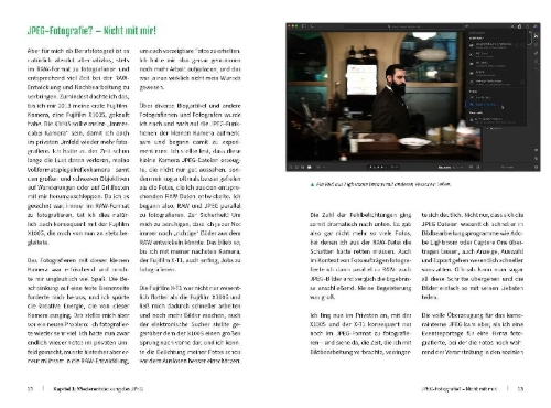 Buchcover und Innenansicht für das Buch: 33 JPEG-Rezepte für Fujifilm X-Kameras