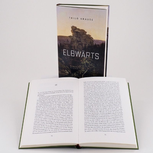 Buchcover und Innenansicht für das Buch: Elbwärts
