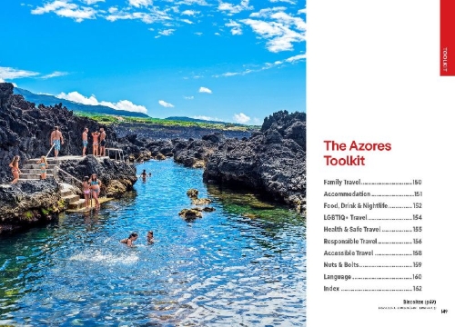 Buchcover und Innenansicht für das Buch: Lonely Planet Pocket Azores