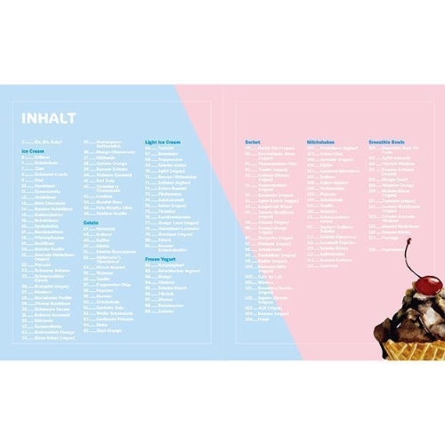 Buchcover und Innenansicht für das Buch: Die 150 besten zuckerfreien Rezepte für die Ninja Creami