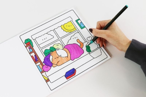 Buchcover und Innenansicht für das Buch: Pétits Bonheurs - Cozy
