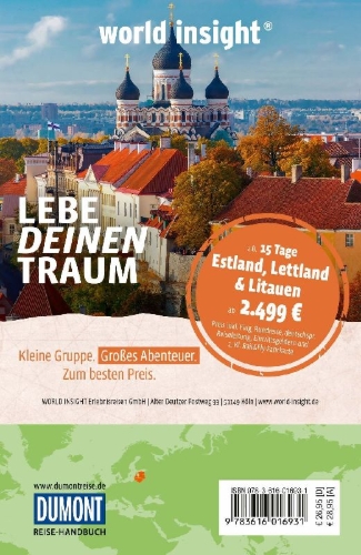 Buchcover und Innenansicht für das Buch: DUMONT Reise-Handbuch Reiseführer Baltikum