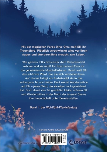 Buchcover und Innenansicht für das Buch: Wundermähne (Band 1) - Die Pferdemagie erwacht