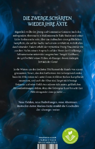 Buchcover und Innenansicht für das Buch: Das Herz der Zwerge 1
