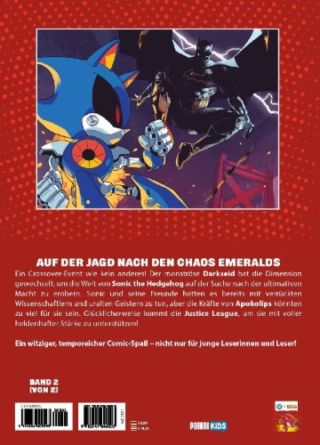 Buchcover und Innenansicht für das Buch: DC X Sonic The Hedgehog #3-#5