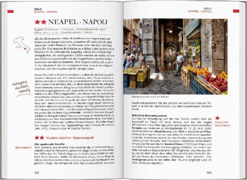 Buchcover und Innenansicht für das Buch: Baedeker Reiseführer Italien