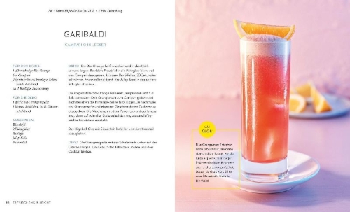 Buchcover und Innenansicht für das Buch: Cocktails