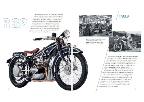 Buchcover und Innenansicht für das Buch: BMW Motorrad. A two-wheeled legend
