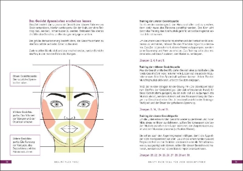 Buchcover und Innenansicht für das Buch: La gymnastique faciale: la méthode pour garder un beau visage au naturel