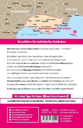 Buchcover und Innenansicht für das Buch: Reise Know-How Reiseführer Provence & Côte d'Azur