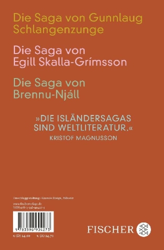 Buchcover und Innenansicht für das Buch: Íslendingasögur