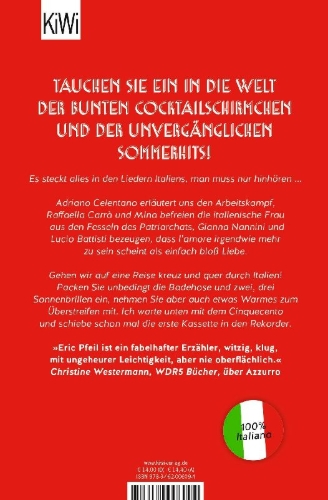 Buchcover und Innenansicht für das Buch: Ciao Amore, ciao
