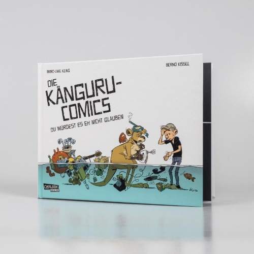 Buchcover und Innenansicht für das Buch: Die Känguru-Comics 2: Du würdest es eh nicht glauben