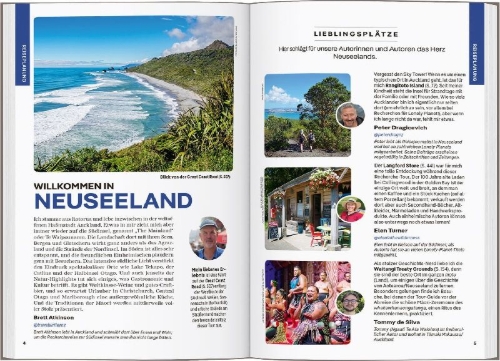 Buchcover und Innenansicht für das Buch: LONELY PLANET Reiseführer Neuseeland