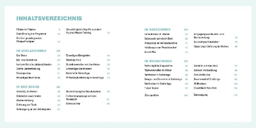 Buchcover und Innenansicht für das Buch: Pyjama-Pilates