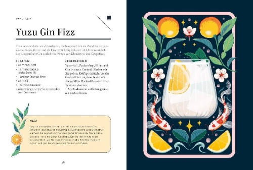 Buchcover und Innenansicht für das Buch: Spritz & Fizz: 60 sparkling cocktail recipes