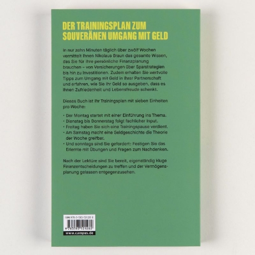 Buchcover und Innenansicht für das Buch: Endlich gut mit Geld