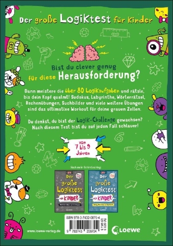 Buchcover und Innenansicht für das Buch: Quiz Book for Clever Kids