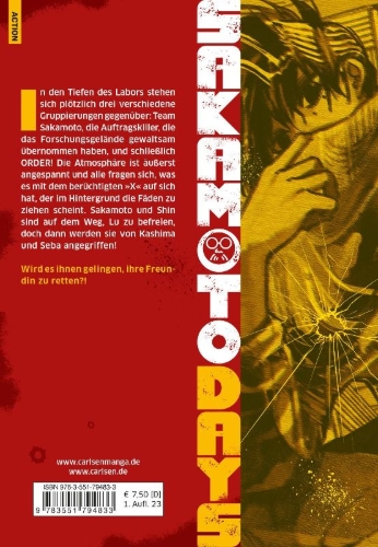 Buchcover und Innenansicht für das Buch: Sakamoto Days