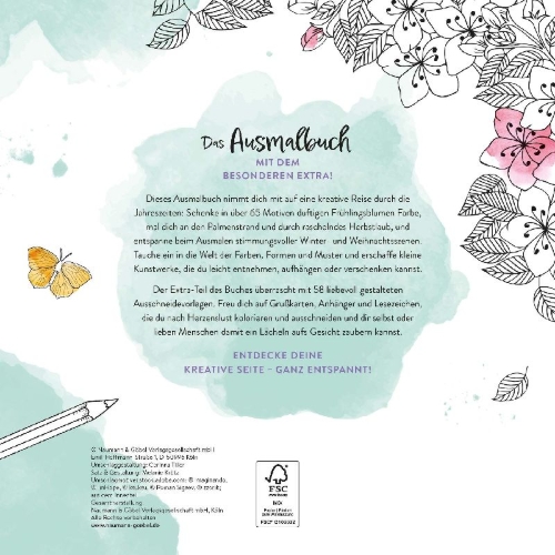Buchcover und Innenansicht für das Buch: Meine Reise durch die Jahreszeiten