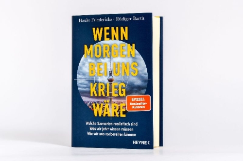 Buchcover und Innenansicht für das Buch: Wenn morgen bei uns Krieg wäre