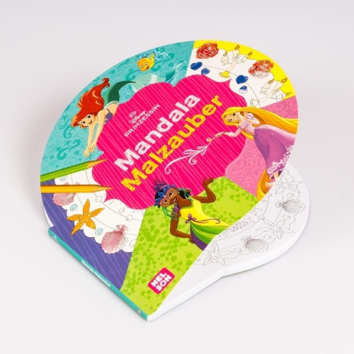 Buchcover und Innenansicht für das Buch: Disney Prinzessin: Mandala-Malzauber