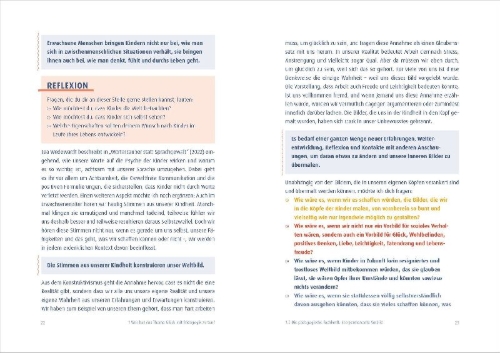 Buchcover und Innenansicht für das Buch: Glücklich in der Kita?!