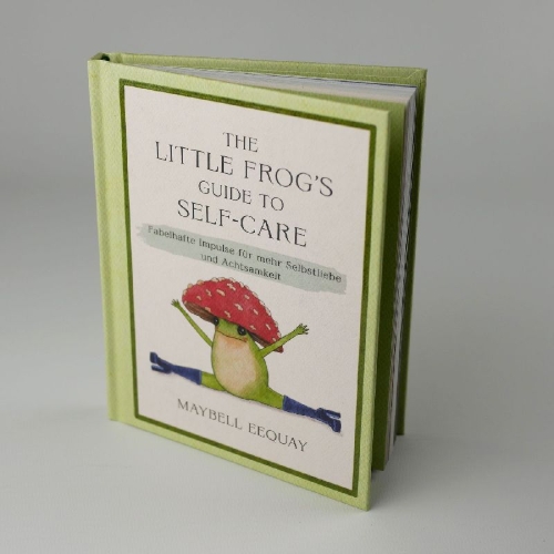Buchcover und Innenansicht für das Buch: The Little Frog's Guide to Self-Care