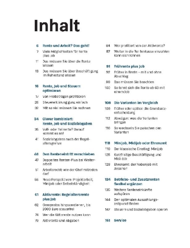 Buchcover und Innenansicht für das Buch: So rechnet sich die Aktivrente